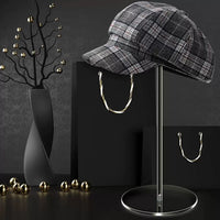 Acrylic Hat Display Stand for Baseball Caps and Duckbill Hats, Desktop Organizer Rack