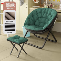 Foldable Lazy Sofa Chair with Backrest for Dormitory and Home Use, Adjustable Computer Desk Chair for Study and Leisure