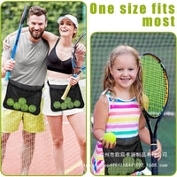 Portable Tennis Ping Pong Golf Ball Pick-Up Pouch Waist Bag