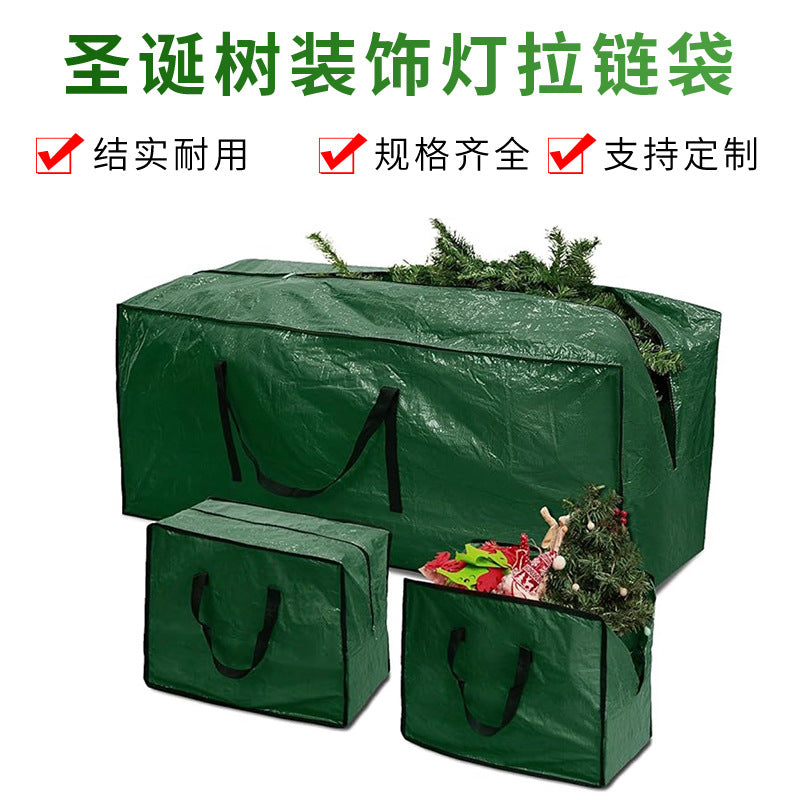 Christmas Tree Storage Bag with Zipper for Holiday Wreaths and Decorations