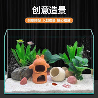 Aquarium Decor Hiding House Breeding Cave for Small Fish Shrimp Turtle