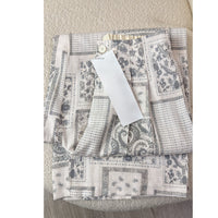 Women's Autumn Elastic Waist Printed Wide-Leg Trousers