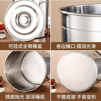 Extra Thick 316 Stainless Steel Stock Pot with Lid, Large Capacity for Soup, Brine, Oil, or Water Storage