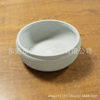 Concrete Outdoor Planter Pot for Succulents Moss Green Plants