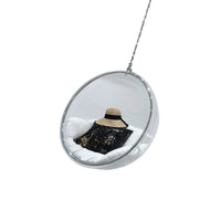 Transparent Bubble Hanging Chair Acrylic Swing Basket for Indoor Outdoor Balcony Patio