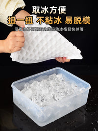Large Capacity Ice Cube Tray with Storage Bin for Home and Commercial Use, Food-Grade