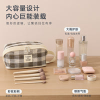 Large Capacity Portable Cosmetic Bag for Travel and Daily Use