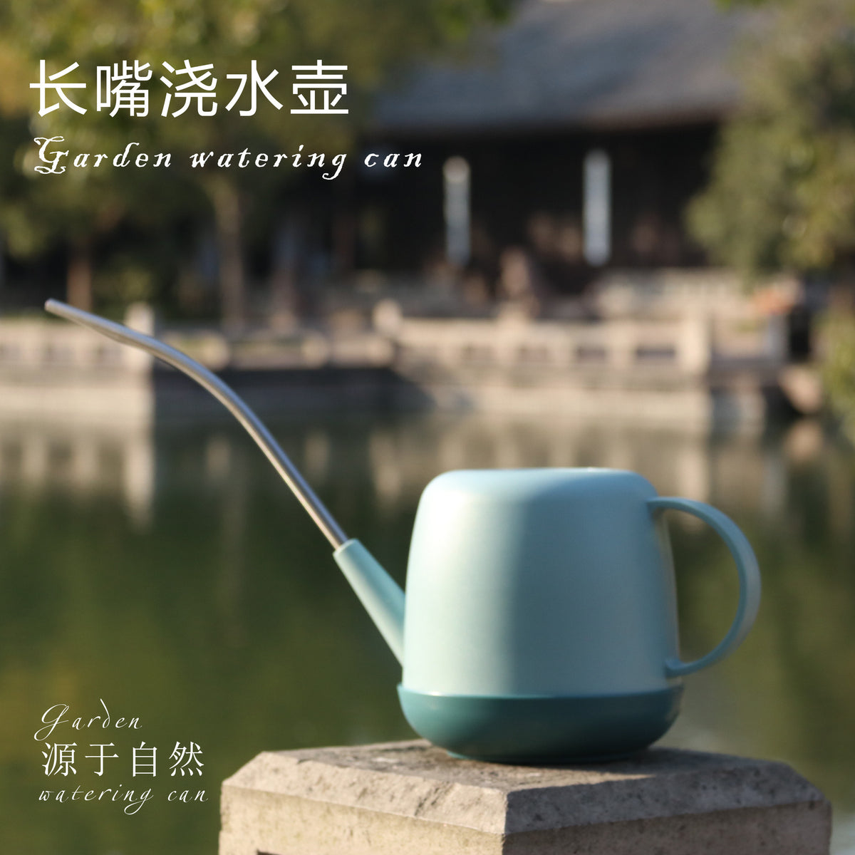 Stainless Steel Long Spout Watering Can for Indoor Plants & Garden