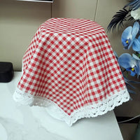 Japanese Style Lucky Cat Cotton Linen Dust Cover with Lace Tassel for Air Fryer Rice Cooker Blender Oven