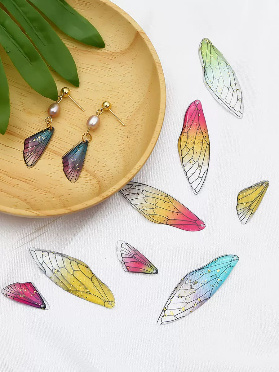 Resin Cicada Wing Charms for DIY Jewelry Making