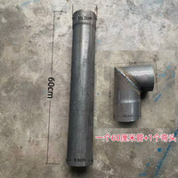 Thickened Stove Pipe Elbow/Straight Section for Wood Stoves, 10cm Diameter