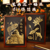 DIY Gold Foil Painting Kit with Frame for Crafts and Home Decor