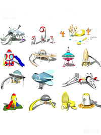 Outdoor Stainless Steel Playground Slide for Parks and Communities