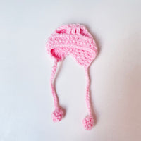 Hand-Knitted Cartoon Doll Headwear Accessory for DIY Crafts