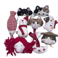 Korean Ins Style Handmade Fabric Cat Girl Brooch Hair Clip Dual-Use Accessory