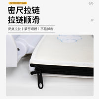 New Autumn/Winter Embroidered Toilet Seat Cover with Handle, Thick Coral Fleece Warm Zippered Toilet Cushion