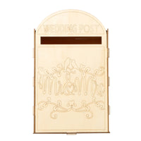 DIY Wooden Royal Wedding Card Box Mr. & Mrs. Mailbox for Reception & Sign-in