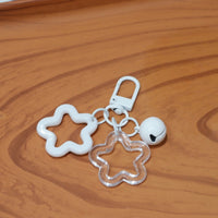 Acrylic Star & Bell Keychain Charms for Bags and DIY Decoration