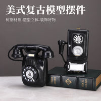 Retro American Style Camera & Sewing Machine Model Ornaments for Home Decor and Photography Props