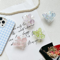 3D Rose Butterfly Pearl Heart Phone Grip Stand for Desk