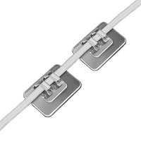 Self-Adhesive Cable Clips for Wall Mounting, No-Drill Wire Organizer and Fixer