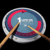12-inch Drum Practice Pad Set with Metronome for Beginners - Silent Drum Training Kit