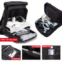 Extra Large Capacity Men's Business Casual Travel Backpack Multi-functional Wear-resistant Outdoor Hiking Bag