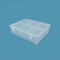 Clear PP Plastic Storage Box with Dividers for Fishing Tackle, Screws, Stationery, Hardware, and Electronic Components