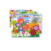 20 Sheets Kids EVA Sticker Art Kit 3D Cartoon Puzzle Stickers DIY Craft Material Pack for Kindergarten Educational Toy