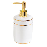 Luxury Ceramic Lotion Dispenser Bottle for Hand Soap, Shampoo, Shower Gel - Press Pump Bathroom Decor