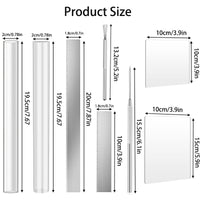 Acrylic Clay Tools Set for Polymer Clay, Modeling Clay, and DIY Craft Projects - Rolling Pin, Press Plate, and Cutting Tools