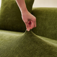 Chenille Herringbone Stretch Sofa Cover All-inclusive Universal Slipcover for 1-5 Seater Sofas