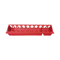 Poultry Feeder Trough with Drinker for Chickens, Ducks, and Geese - Spill-Proof Rectangular Feeding Trough