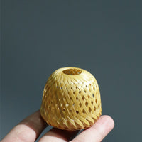 Handwoven Bamboo & Rattan Teapot Lid Holder for Tea Ceremony