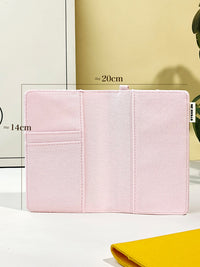 Creative Canvas Passport Holder with Card Slots, Ins-style Travel Document Organizer
