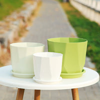 Nordic Style Resin Planter Pot for Succulents and Roses, Thickened Imitation Ceramic Design