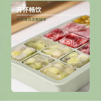Large Square Silicone Ice Cube Tray with Lid, Food-Grade Whiskey Ice Mold, Jelly Maker for Home Use