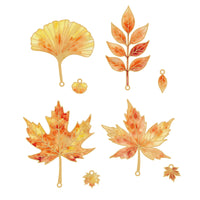 Vintage Metal Leaf Bookmark - Ginkgo Leaf Design for Students & Gifts