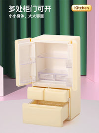 Miniature Dollhouse Furniture Set for Kids - Pretend Play Refrigerator, Laundry, Bar, Piano Room, Dining Table