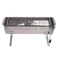 Automatic Rotating BBQ Grill Stainless Steel Skewers Electric Charcoal Grill for Outdoor Home Use