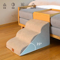 Pet Stairs Detachable Non-Slip Dog Ramp for Beds and Sofas, Stable Multi-Tier Steps for Small Dogs and Older Pets