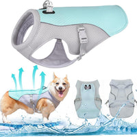 Pet Cooling Vest for Dogs, Breathable Summer Heat Relief Shirt