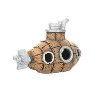 Aquarium Airplane Wreck Submarine Decoration, Fish Shrimp Hideout, Reptile Ornament