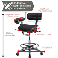 Ergonomic Dental Chair with Breathable Mesh Back and Adjustable Height for Clinic