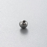 Hansen F136 Titanium Alloy Screw-On Ball Zircon Ear Stud DIY Cartilage Piercing Jewelry Accessory