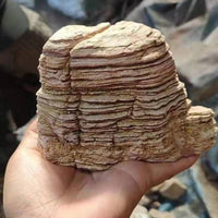 Natural Layered Rock Aquarium Landscaping Stone Mini Ornament for Micro-Landscape Bonsai