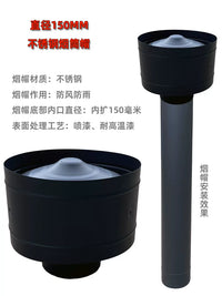 Stainless Steel Chimney Pipe Elbow Tee Rain Cap for Wood Stoves