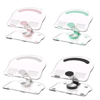 360-Degree Rotating Height-Adjustable Foldable Acrylic Tablet and Phone Stand