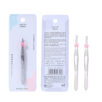 Stainless Steel Eyebrow Tweezer Set for Hair Removal and Blackhead Extraction