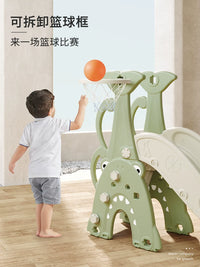 Kids Indoor/Outdoor Shark Slide and Swing Set for Home and Kindergarten